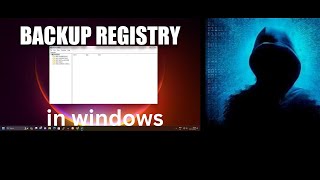 To back up the Windows registry using the Registry Editor follow these steps [upl. by Leihcey]