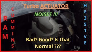 ACTUATOR Noises RAM CUMMINS HE351VE [upl. by Mccomb]