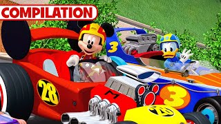 Mickey Mouse Compilation 🐭🏁  6 Full Episodes  Mickey and the Roadster Racers  disneyjr [upl. by Gem]