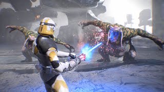 Clone Troopers vs Rabid Jotaz  STAR WARS JEDI FALLEN ORDER NPC Wars [upl. by Ecnarrat]