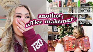 redecorating my office for the 100th time  vlogmas day 1 [upl. by Madonna364]