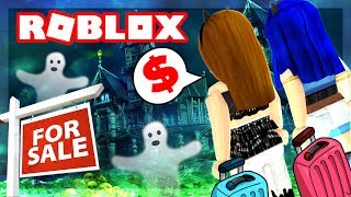 Roblox Family  BUYING OUR FIRST HOME AND ITS HAUNTED Roblox Roleplay [upl. by Eelyme]