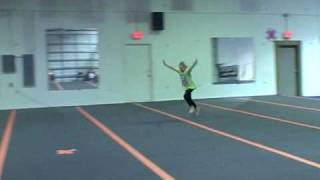 Cassadee Dunlap 8 yr old Awesome Tumbling Pass [upl. by Naamann542]