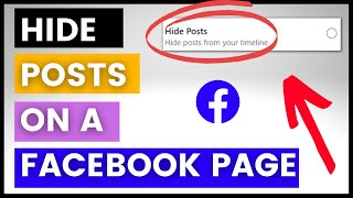 How To Hide Posts On A Facebook Page in 2024 [upl. by Sigismund]