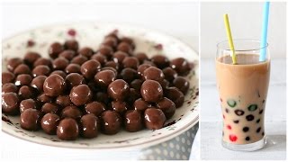 Homemade BUBBLE TEA recipe  Cách làm TRÀ SỮA TRÂN CHÂU THẠCH PHÔMAI [upl. by Onihc]