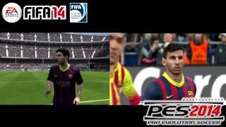 FIFA 14 vs PES 2014  Lionel Messi  PcXbox360Ps3  HD [upl. by Siloa]