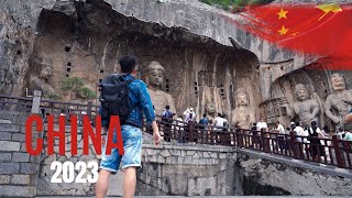 Luoyang China The Longmen Grottoes a magnificent testament to ancient Buddhist sculptural art [upl. by O'Conner]