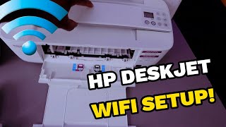 HOW TO DO HP DESKJET 3772 3755 WIFI SETUP [upl. by Egag]