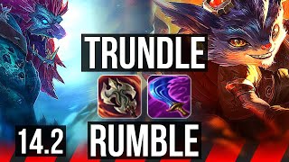 TRUNDLE vs RUMBLE TOP  Rank 2 Trundle 70 winrate  KR Grandmaster  142 [upl. by Nelloc685]