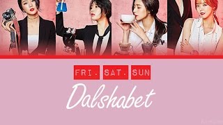 Dalshabet  FRI SAT SUN Color Coded Lyrics ENGROMHAN [upl. by Acima640]