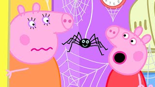 Lots of Cobwebs 🎃 Peppa Pig at Halloween 👻 Halloween Cartoons for Kids [upl. by Enelaj]