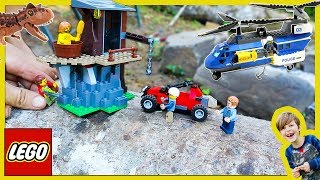 Lego City Police Rescue Stolen Jurassic World Dinosaur Egg [upl. by Treva129]