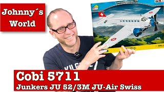 Cobi 5711Junkers JU52  3M JUAir Swiss Unboxing Aufbau  Fazit [upl. by Louise]