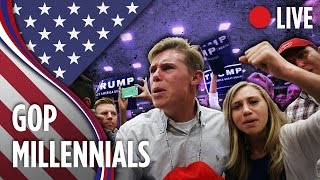 What Do Millennial Republicans Think of Donald Trump  LIVE [upl. by Etnemelc]