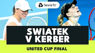 Iga Swiatek vs Angelique Kerber  United Cup Final 2024 Highlights [upl. by Robison]