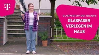 Telekom Glasfaser im Haus verlegen – Was ist bei den Leitungswegen zu beachten [upl. by Worra]