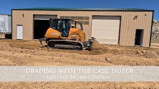 Grading around the Wyoming shop with the Case 850M Dozer [upl. by Eversole]