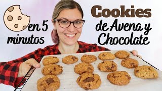 GALLETAS DE AVENA COOKIES AVENA Y CHOCOLATE Recetas con Avena [upl. by Keligot]