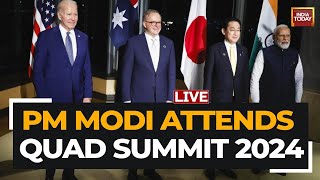 QUAD Summit 2024 LIVE PM Modi Attends Quad Summit 2024 In Delaware  Quad Summit US LIVE Updates [upl. by Sato642]