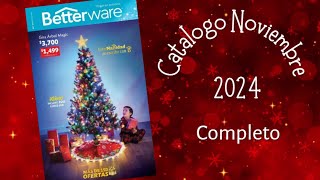 Catalogo Betterware Noviembre 2024 ¡COMPLETO  Aurora Trueba [upl. by Gherlein971]