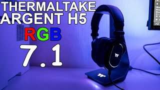 Thermaltake H5 Argent RGB 71  HiRes Gaming Headset Deutsch [upl. by Cristin]