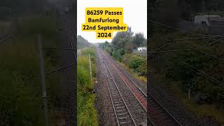 86259 Passes Bamfurlong 22nd September 2024 [upl. by Llehsram]