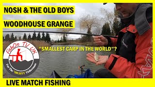 LIVE MATCH FISHING  NOSH amp THE OLD BOYS  WOODHOUSE GRANGE  KINGFISHER [upl. by Cyb]