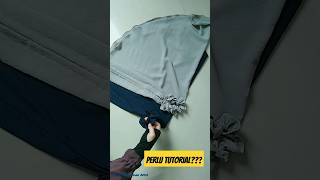 JILBAB ANAK TALI KARET RUFFLE viral jilbab video sewing [upl. by Pero]