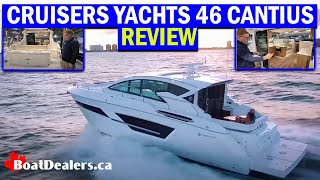 Cruisers Yachts 46 Cantius walkthrough yacht [upl. by Grory195]