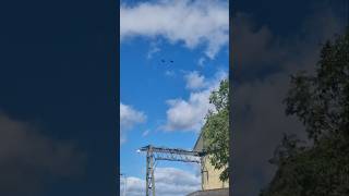 2 Hawk T1s flying over RAF Syerston viralvideo [upl. by Nidya576]