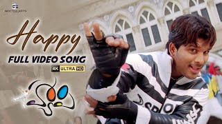 Happy Title Full Video Song  4K  Happy Telugu Video Songs  AlluArjun Genelia Yuvan Shankar Raja [upl. by Maribel625]