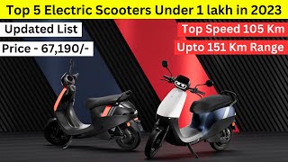 2023s Top 5 Electric Scooters Under 1 Lakh  Must Watch [upl. by Nylahs]