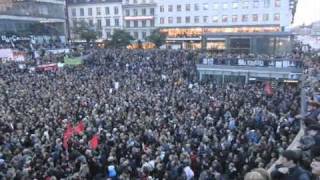 Demonstration mot SD på Sergels Torg [upl. by Codi]