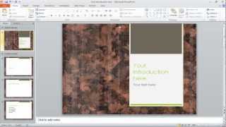 How to change the slide backgrounds in PowerPoint [upl. by Anilac]