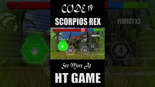 CODE 19 SCORPIOS REX LEVEL 40  JURASSIC WORLD THE GAME [upl. by Annahoj]