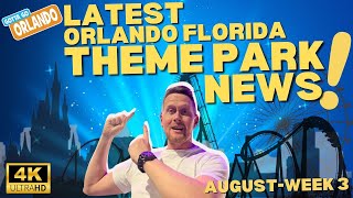 Orlando Florida Theme Park amp Entertainment News August 2024 [upl. by Rollin760]