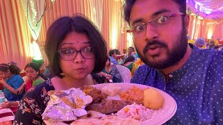 BMS VLOGS  Friends Caterer এর নেমন্তন্নে ঘোতন ও প্যাঁড়ার পাত পেড়ে খাওয়া  Vlog 27 [upl. by Wilbert]