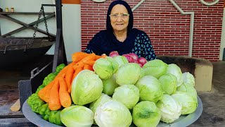 100 PLATES CABBAGE MANCHURIAN RECIPE BY My Granny  MANCHURIYAN GRAVY  VEG RECIPES  STREET FOOD [upl. by Enautna815]