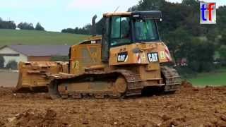 CAT D6K LGP Volvo A25G Doosan DX 140W  NBS Wendlingen  Ulm PFA 23 Scharenstetten 2015 [upl. by Englis]