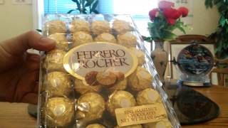 Ferrero Rocher Fine Hazelnut Chocolates Review [upl. by Hairas]