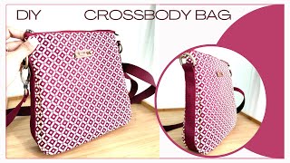 Mini Crossbody Bag Tutorial  How To Make Crossbody Bag at Home [upl. by Loris986]