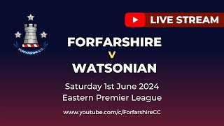 REPLAY  Forfarshire v Watsonian  Eastern Premier League  Saturday 1st June 2024 [upl. by Mellitz]