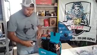 unboxing y poner el rollo microalambre en la Soldadora inversora multiprocesos IGOTO 130 amp part 1 [upl. by Shewmaker]