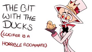 Lucifer is a horrible roommate The bit with the ducks by James Veitch Hazbin Hotel animatic [upl. by Eelessej]