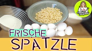 Frische Eierspätzle  natürlich selbstgemacht [upl. by Nayllij931]