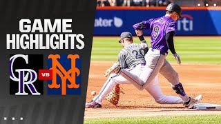 Rockies vs Mets Game Highlights 71324  MLB Highlights [upl. by Anaidiriv725]