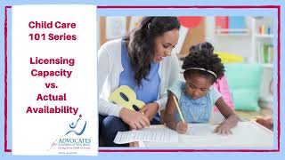 NJ Child Care 101 Series Licensing Capacity Vs Actual Availability [upl. by Ahteres]