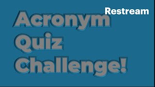 Acronym quiz challenge animated in Microsoft PowerPoint [upl. by Enilorac]