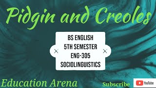 Pidgin and Creoles Explained In Urdu  Sociolinguistics  ENG305  BSEnglish  5th Semester [upl. by Pugh]