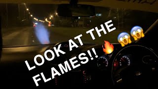 180MPH SYVECS FLAMES 570bhp Fully Forged Focus RS [upl. by Acinnej622]